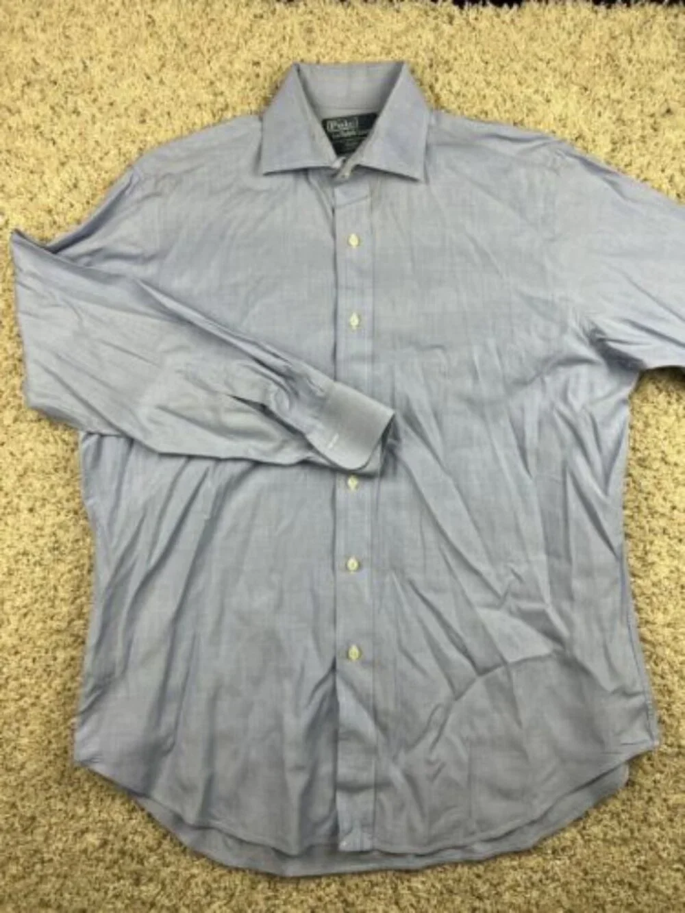 Polo Ralph Lauren Regent Classic Fit Long Sleeve Button Up Shirt Blue 16 32/33